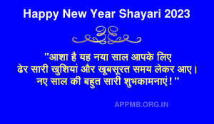 Happy New Year Shayari 2023 In Hindi हैप्पी न्यू ईयर शायरी 2023 हिंदी में Happy New Year 2023 Shayari
