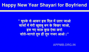 Happy New Year Shayari for Boyfriend in Hindi