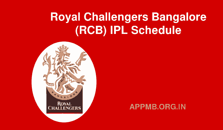Royal Challengers Bangalore IPL 2023 Schedule