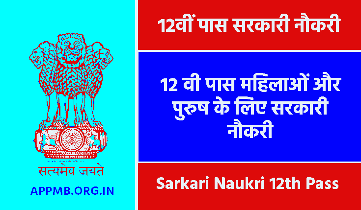12वीं पास सरकारी नौकरी 2023 | 12th Pass Sarkari Naukri | Sarkari Naukri 12th Pass | Sarkari Job For 12th Pass 