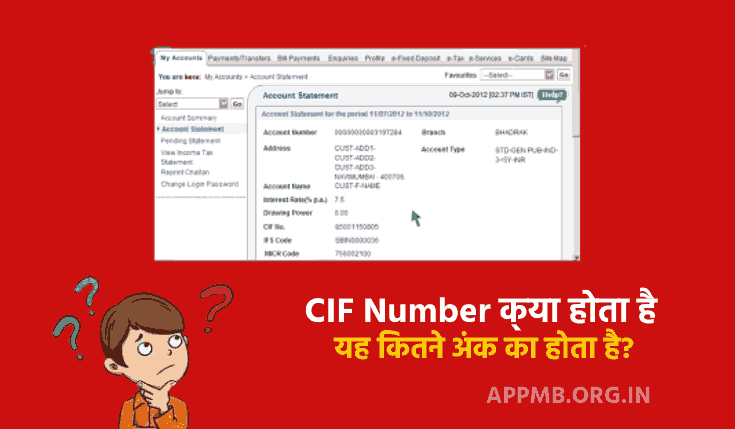 CIF Number Kya Hota Hai - सीआईएफ नंबर क्या होता है और यह कितने अंक का होता है? | CIF Full FORM in Hindi