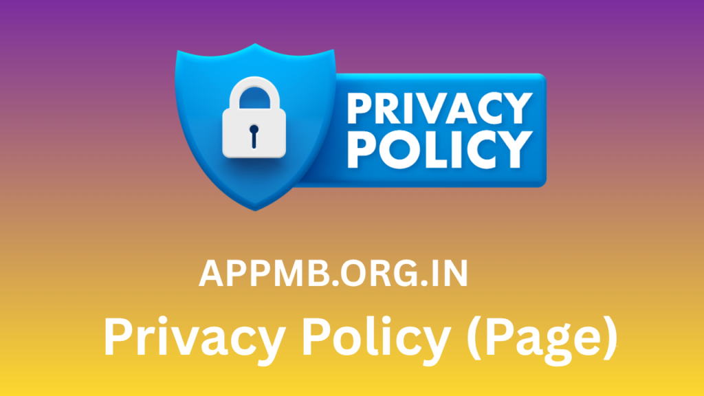 Privacy Policy Page Appmb.org.in